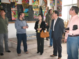 学院进行艺术系色彩课教学观摩