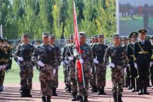 米乐官网国旗护卫队参加全区“踔厉奋发强国防 勇毅前行向复兴”第23个全民国防教育日主题活动