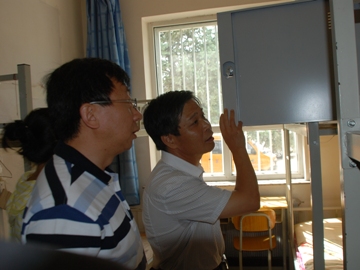 校领导视察米乐mile官方网站迎新工作
